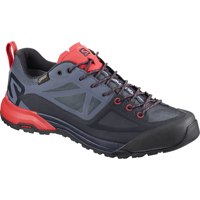 Buty Turystyczne Damskie Salomon X ALP SPRY GTX® W - Czarne / Koralowe - Polska (072-NGTKLP)